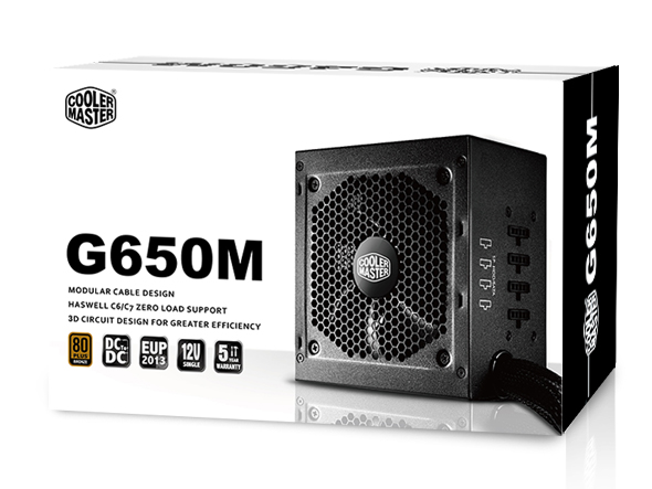 Nguồn máy tính Cooler Master G650M 80 Plus Bronze (RS650-AMAAB1-EU)