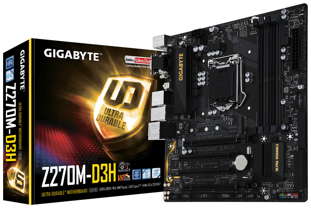 Mainboard GIGABYTE Z270M D3H (GA-Z270M-D3H)