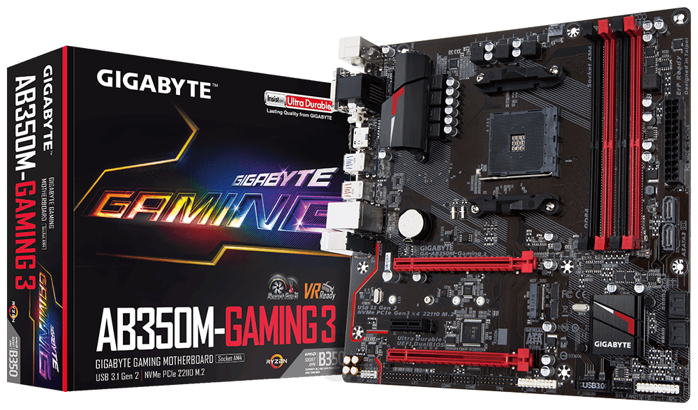 Mainboard GIGABYTE B350M Gaming 3 (GA-AB350M-Gaming 3)