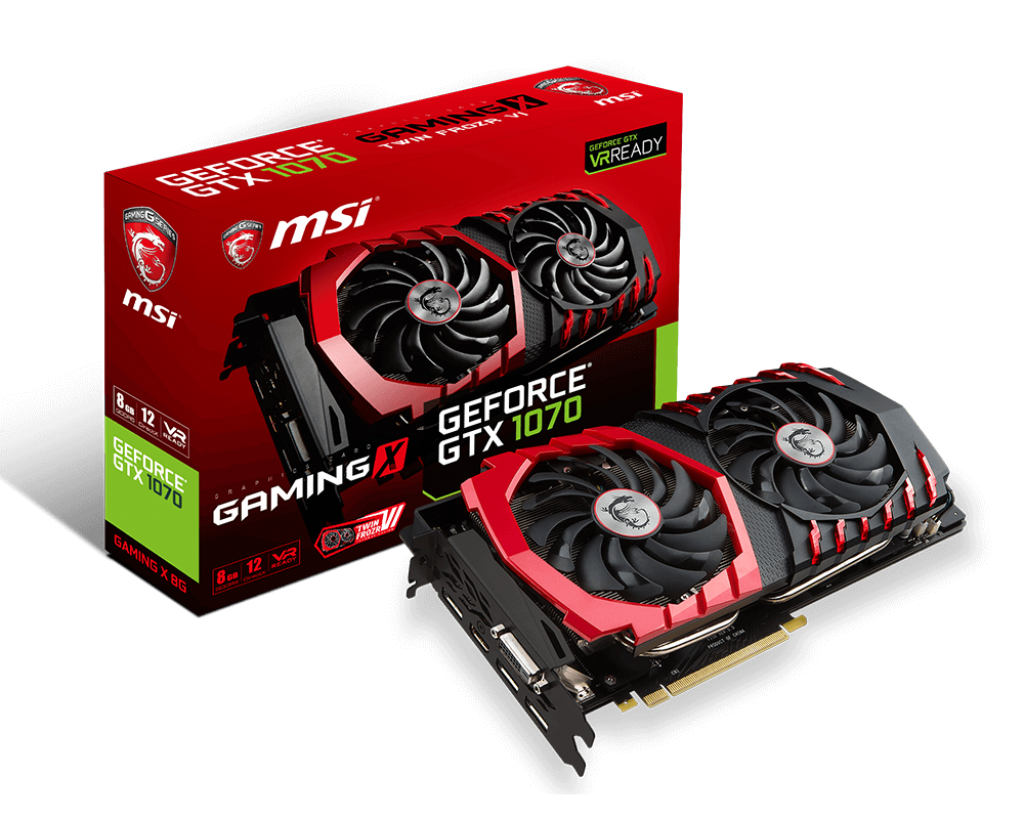 VGA MSI GeForce GTX 1070 GAMING X 8G