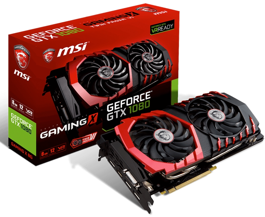 VGA MSI GeForce GTX 1080 Gaming X 8G