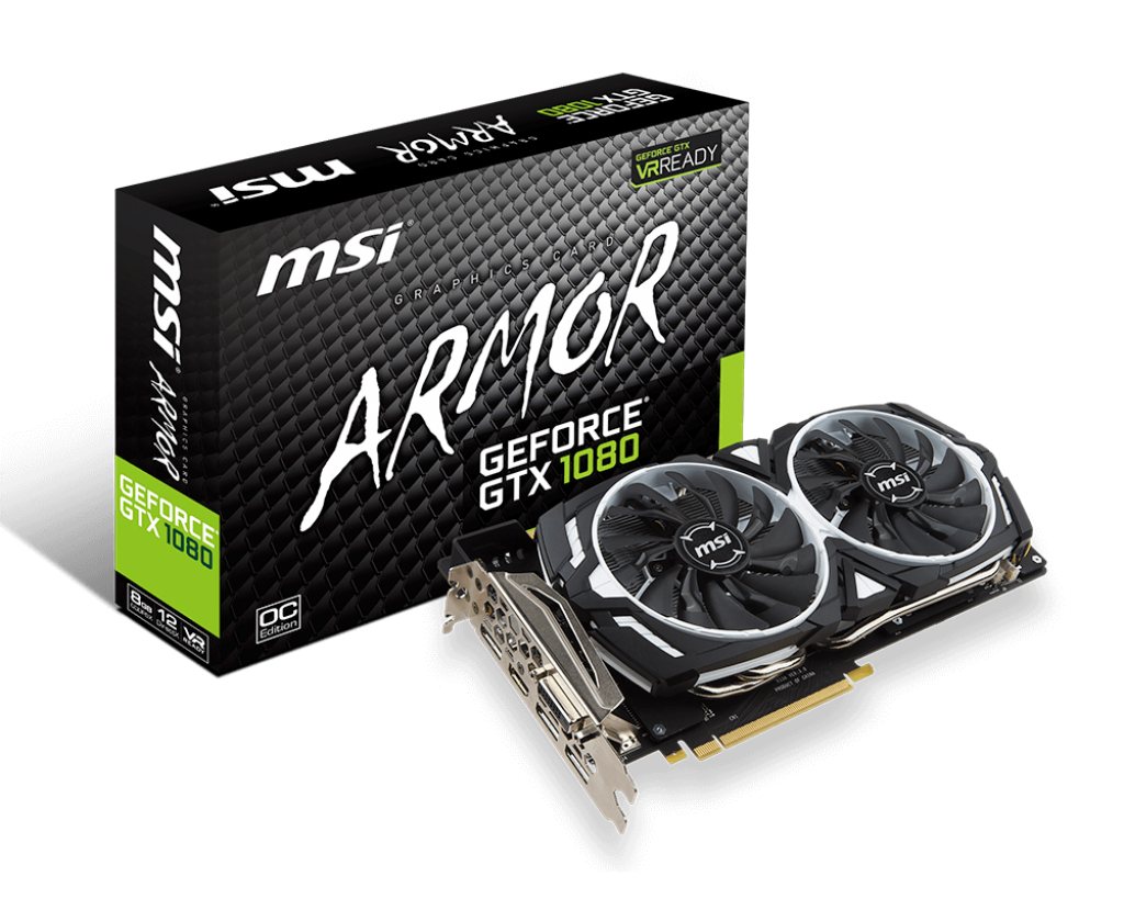 VGA MSI GeForce GTX 1080 Armor 8G OC