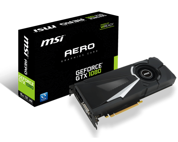 VGA MSI GeForce GTX 1080 AERO 8G