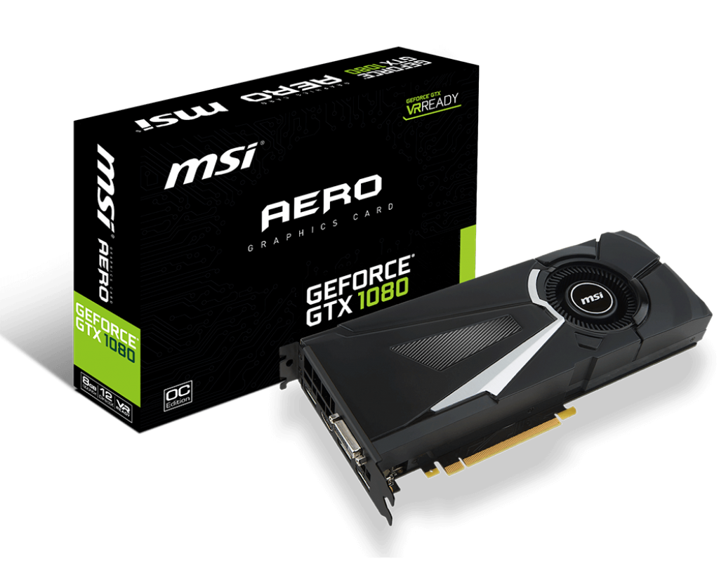 VGA MSI GeForce GTX 1080 AERO 8G OC