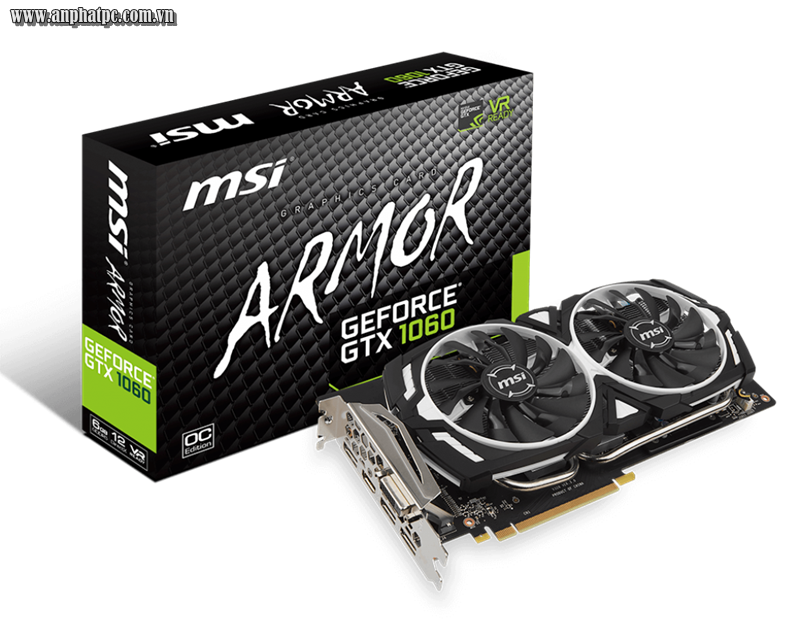 VGA MSI GTX 1060 ARMOR 6G OC (Black & White)