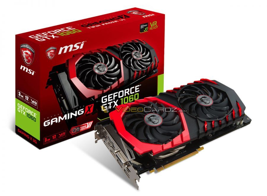 VGA MSI GTX 1060 GAMING X 3G