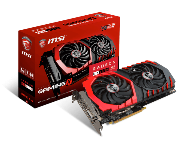 VGA MSI Radeon RX 470 GamingX 4G