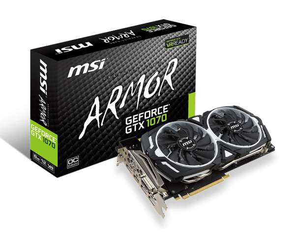 VGA MSI Geforce GTX 1070 ARMOR 8GOC