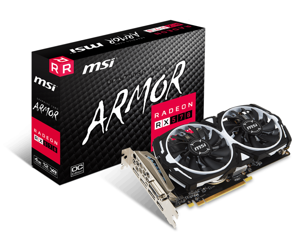 VGA MSI Radeon RX 570 ARMOR 4G OC