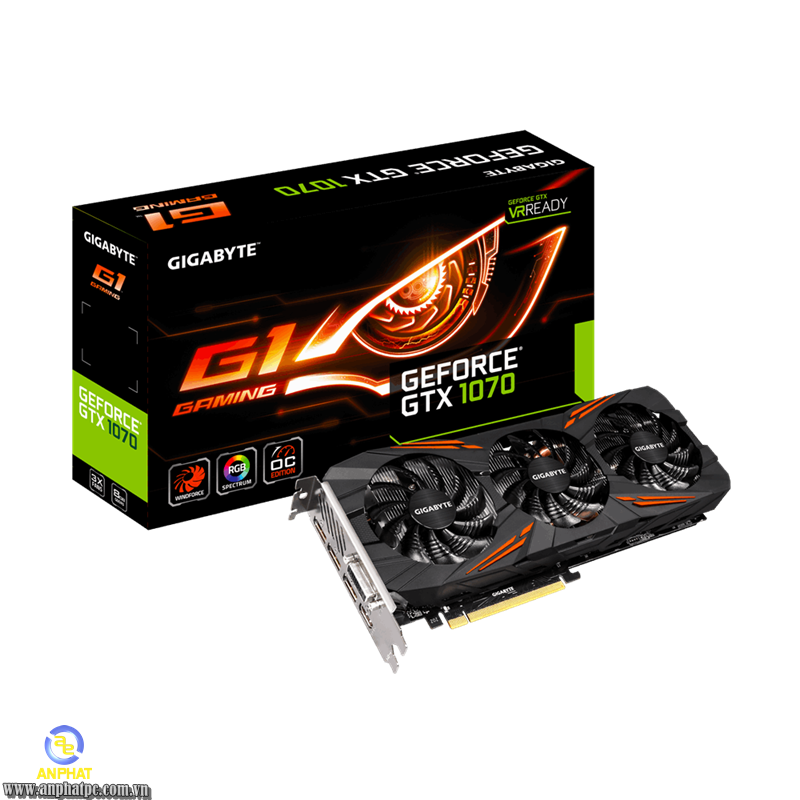 VGA GIGABYTE GeForce GTX 1070 G1 Gaming (GV-N1070G1 GAMING-8GD)