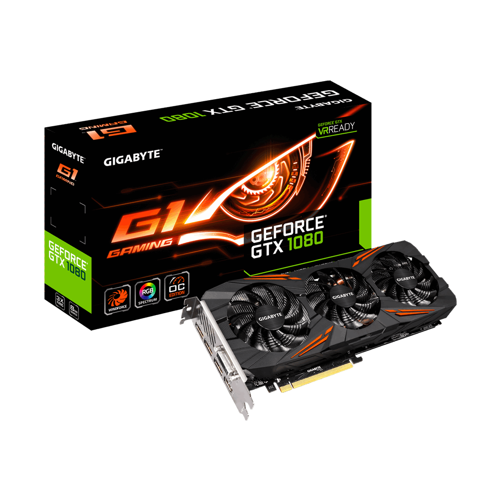 VGA GIGABYTE GeForce GTX 1080 G1 Gaming (GV-N1080G1 GAMING-8GD)