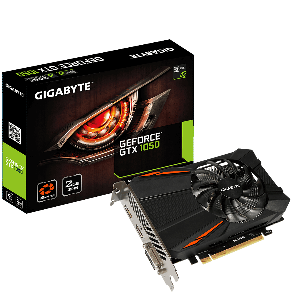 VGA Gigabyte GeForce GTX 1050 D5 2G (GV-N1050D5-2GD)