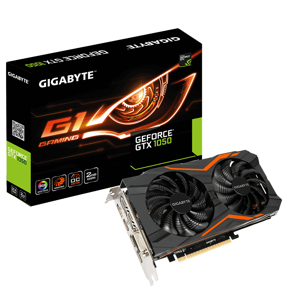 VGA Gigabyte GeForce GTX 1050 G1 Gaming 2GB (GV-N1050G1 GAMING-2GD)