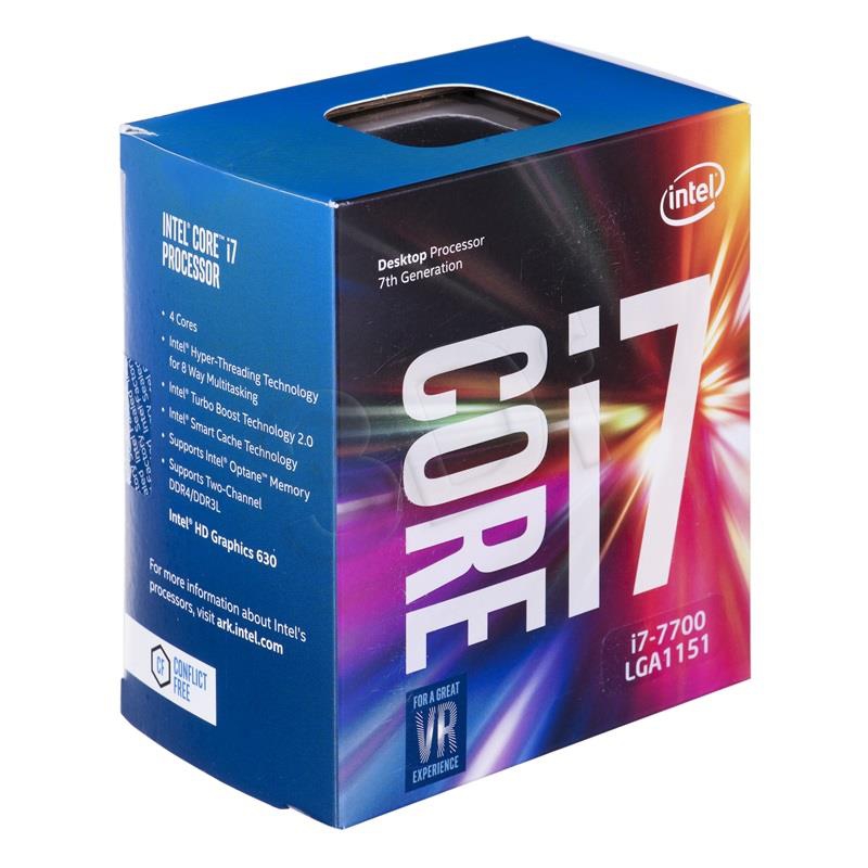 CPU Intel Core i7-7700 3.6 GHz / 8MB / HD 600 Series Graphics / Socket 1151 (Kabylake)