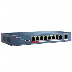 SWITCH POE HIKVISION DS-3E0109P-E LỚP 2, 8 CỔNG 100M