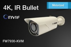 Camera 4K IR Bullet Vari-focal auto iris Motorized Lens FW7930-KVM