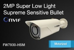 Camera 2MP IR Super low light Motorized Auto Focus lens FlexWATCH FW7930-HSM
