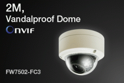Camera 2M IP Vandalproof Dome Fixed Lens FlexWATCH FW7502-FC3