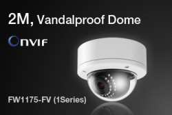 Camera 2M IP Vandalproof Dome Vari-focal  Lens FlexWATCH FW1175-FV(1s)