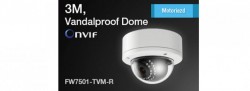 Camera IP 3M Vandal proof Dome Motorized Lens FlexWATCH FW7501-TVM-R