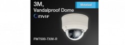 Camera IP 3M Vandal proof Dome Motorized Lens FlexWATCH FW7500-TXM-R