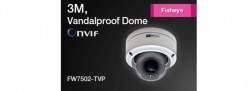 Camera IP 3M DOME FISHEYE Lens FlexWATCH FW7502-TVP