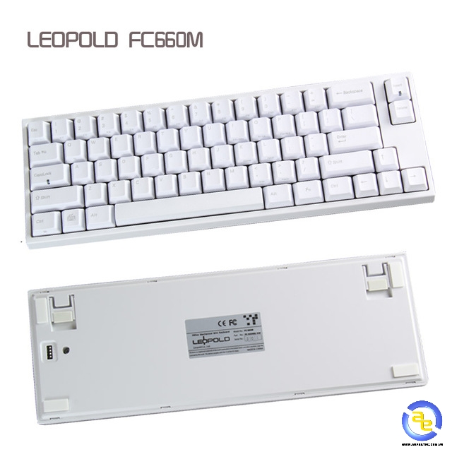 Bàn phím cơ Leopold FC660m White Red Switch