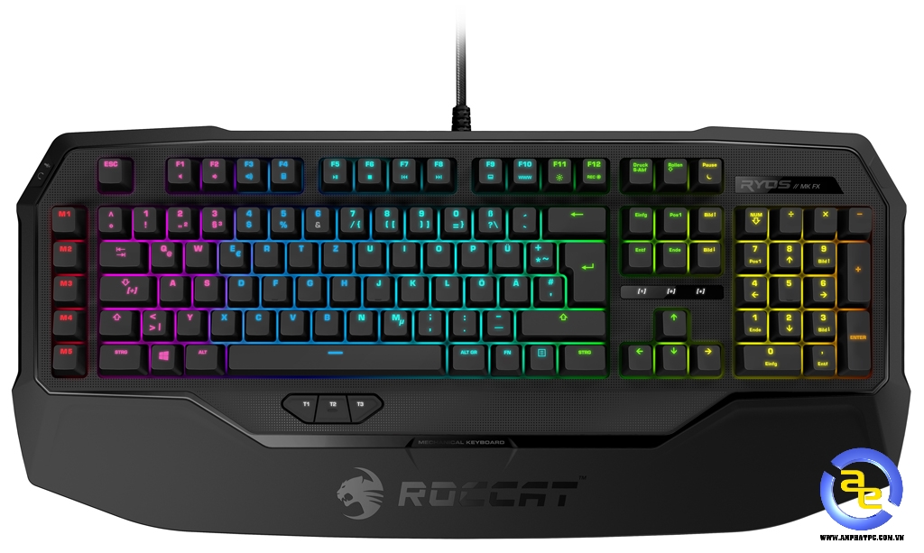 Bàn phím cơ Roccat Ryos MK FX Brown switch