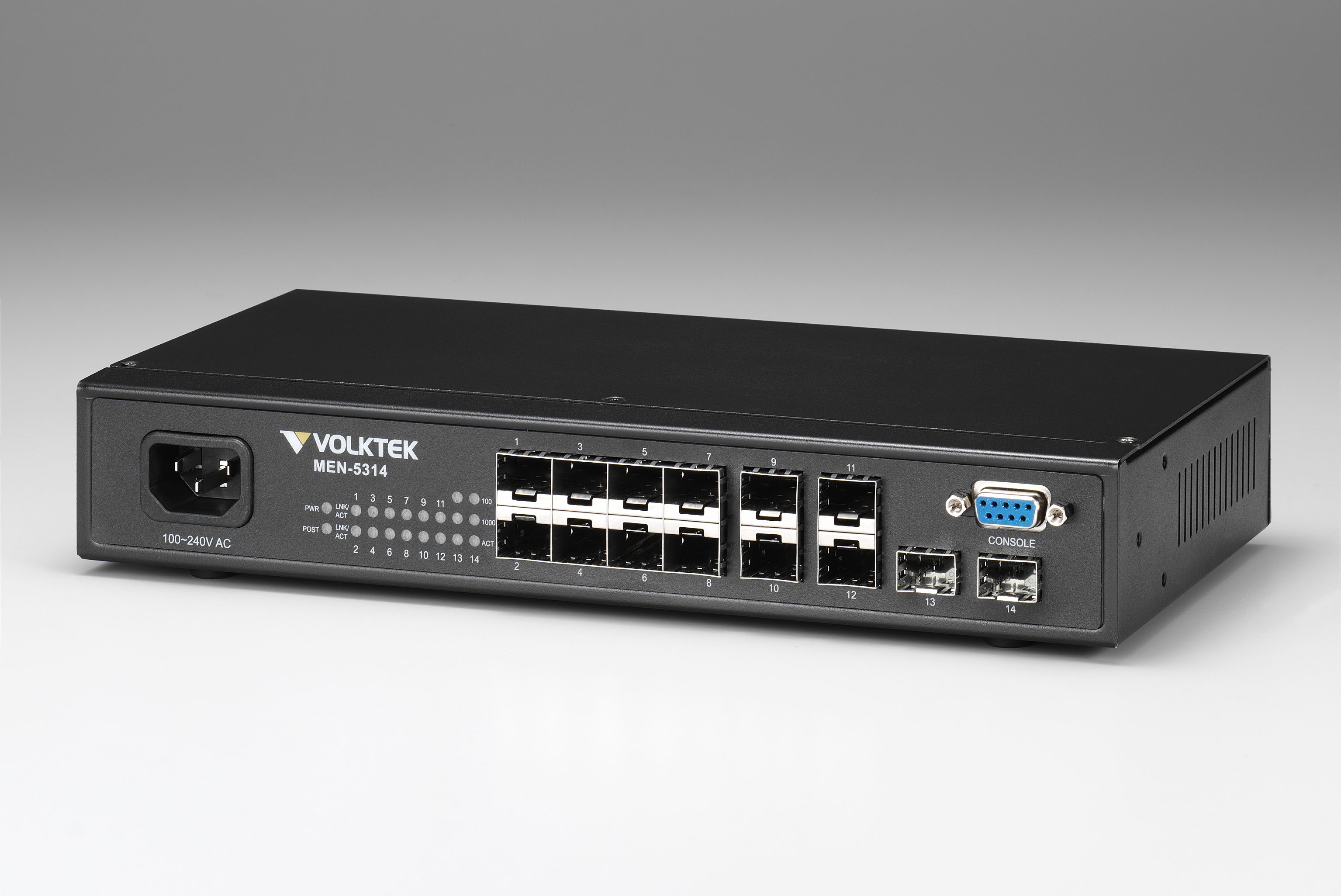 Switch VOLKTEK 12port quang MEN-5314