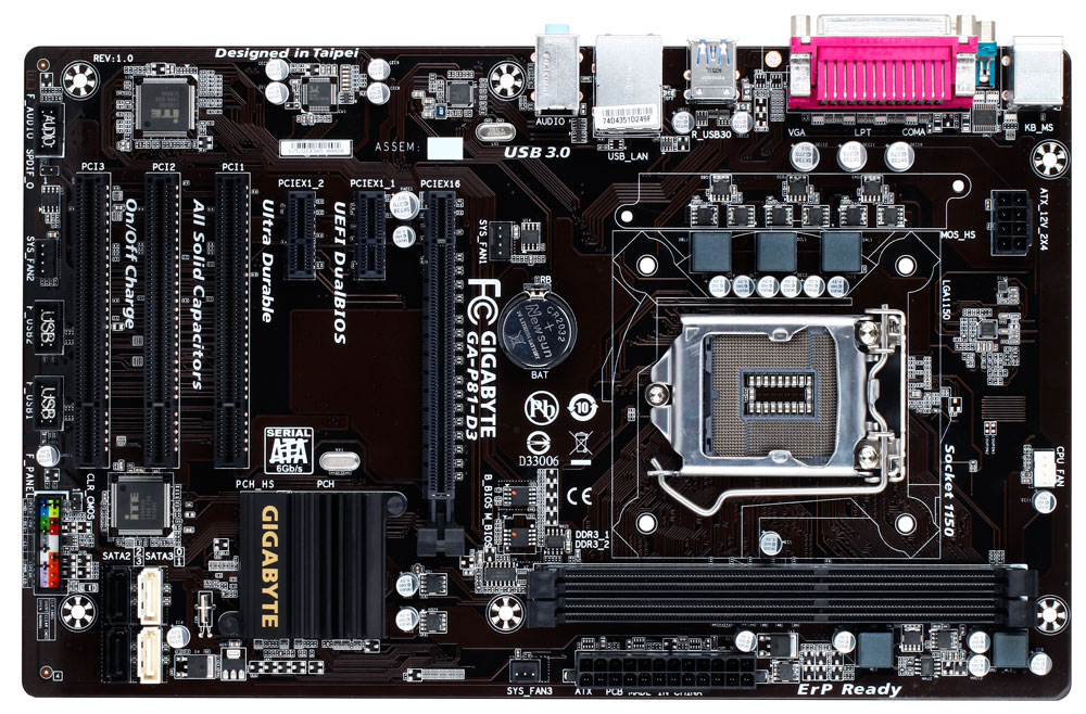 Mainboard GIGABYTE GA-P81-D3