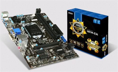 Mainboard MSI H81M-E34