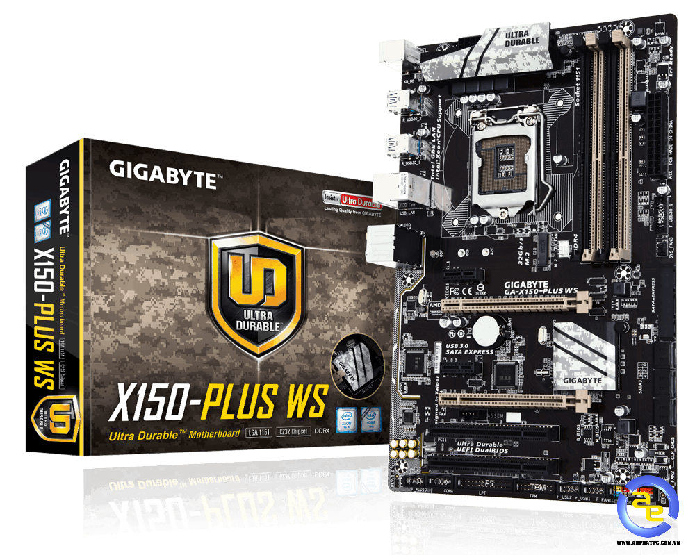 Mainboard Gigabyte GA-X150-PLUS WS (Chipset C232)