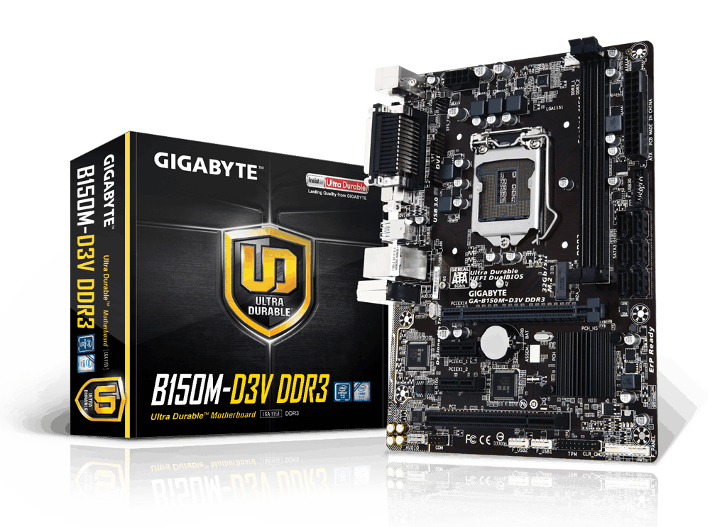 Mainboard GIGABYTE GA-B150M-D3V DDR3