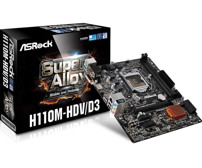 Mainboard Asrock H110M-HDV