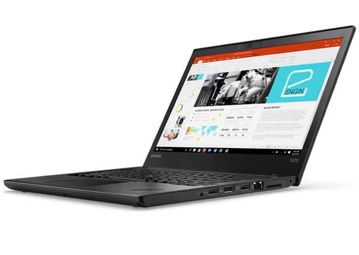 Laptop Lenovo ThinkPad T470 (i5-7200U/ 4G/ 500G/ 14” HD/ FP/ No OS/ Black) (20HEA004VA)