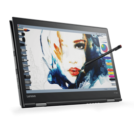 Laptop Lenovo ThinkPad X1 Yoga G2 Touch (i5-7200U-2.5G/8G/256G SSD/14” WQHD Touch/FP/Pen Pro/W10P/Black) (20JE003LVN)