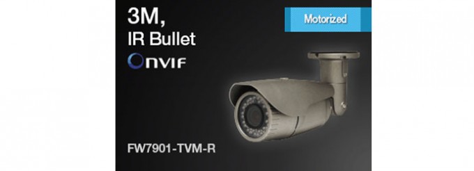 Camera IP 3M bullet Vari-Focal Lens FlexWATCH FW7901-TVM-R