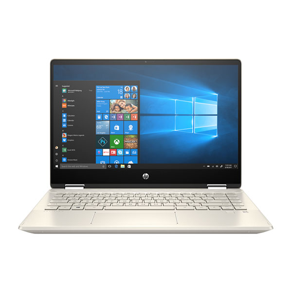 Laptop HP Pavilion x360 14-dw0063TU 19D54PA (i7-1065G7/8GB/512GB SSD/14FHD TouchScreen/VGA ON/Win10+Office Home & Student/Gold/Pen)