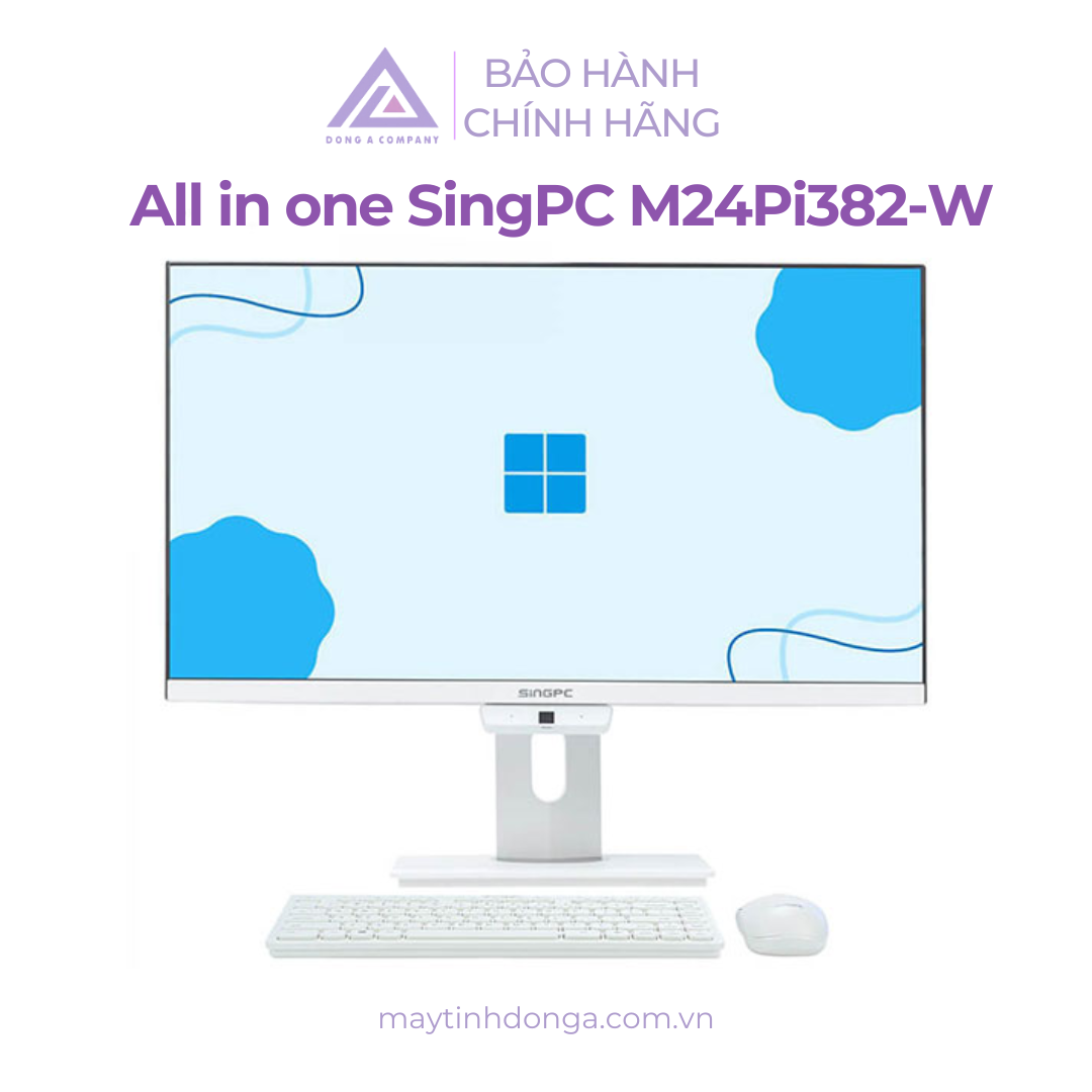 Máy tính All in one SingPC M24Pi382-W (Core i3 10100/ 8GB/ 256GB SSD/ 23.8Inch/ Windows 11 Pro)